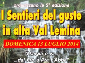 sentieri del gusto val lemina