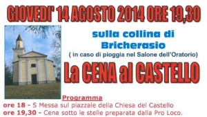 cena al castello bricherasio agosto 2014